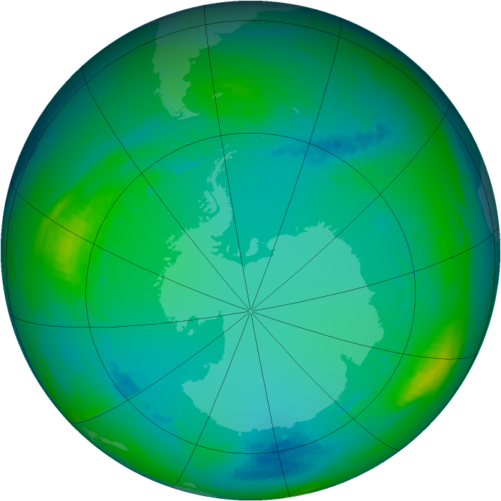 Ozone Map 1991-07-20